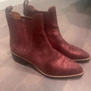 Coach western style boot very lightly worn with dinos on back